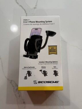 New Scosche Stuck up 4-in-1 Phone Mounting System